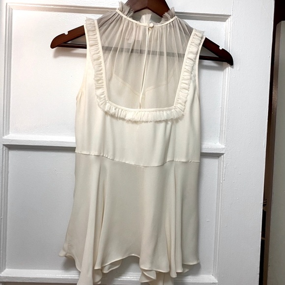 Cinq a’ Sept Romantic Macao Blouse - Ivory XS - Picture 4 of 13